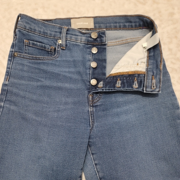 Everlane High-Rise Slim Straight Cigarette Jeans Size 28R Women's  Light Wash - Picture 7 of 14